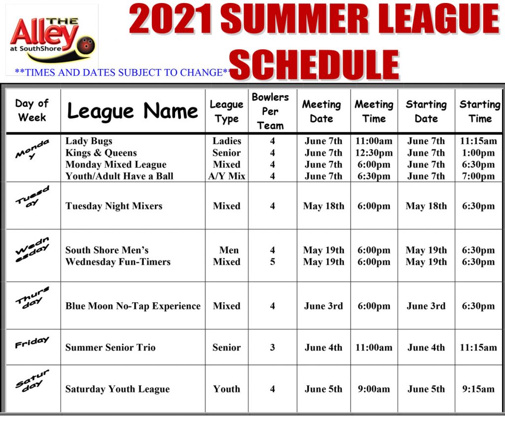 summer leagues